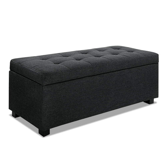 Premium Storage Ottoman - Charcoal - image1