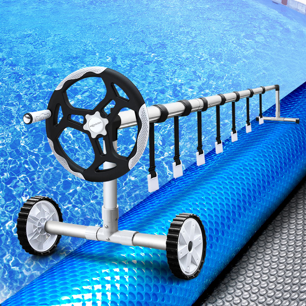 Aquabuddy 8.5x4.2m Swimming Pool Cover Roller Solar Blanket Bubble Heater Covers - image8