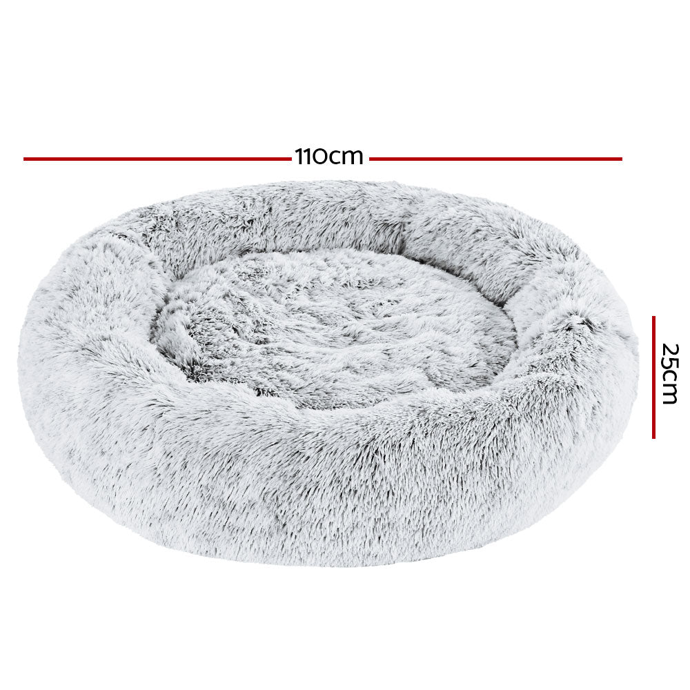 Dog Bed Pet Bed Cat Extra Large 110cm Charcoal - image2