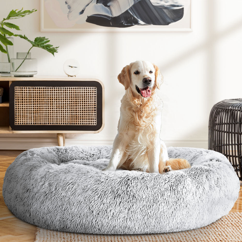 Dog Bed Pet Bed Cat Extra Large 110cm Charcoal - image8