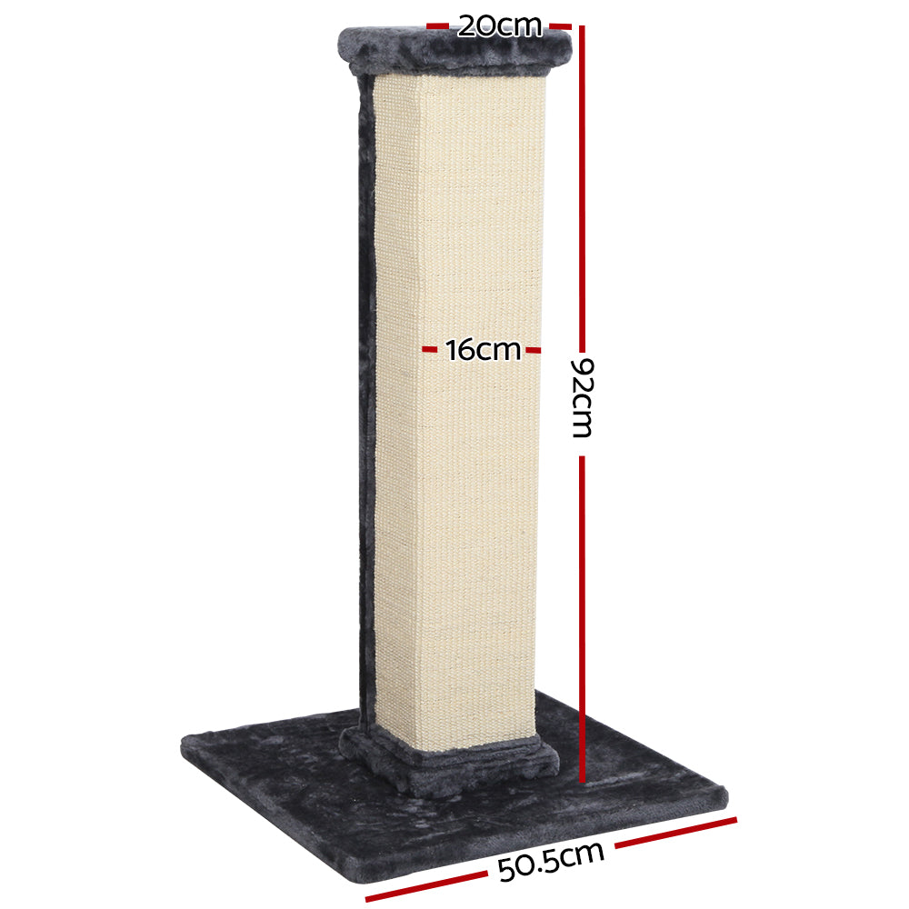 Cat Tree Trees Scratching Post 92cm Sisal Scratcher Tower Condo House Tall - image2