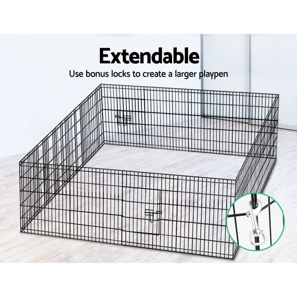 2X30" 8 Panel Pet Dog Playpen Puppy Exercise Cage Enclosure Fence Play Pen - image6