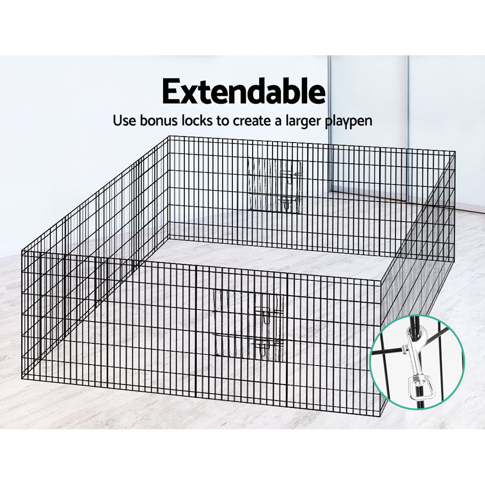 36" 8 Panel Pet Dog Playpen Puppy Exercise Cage Enclosure Play Pen Fence - image6