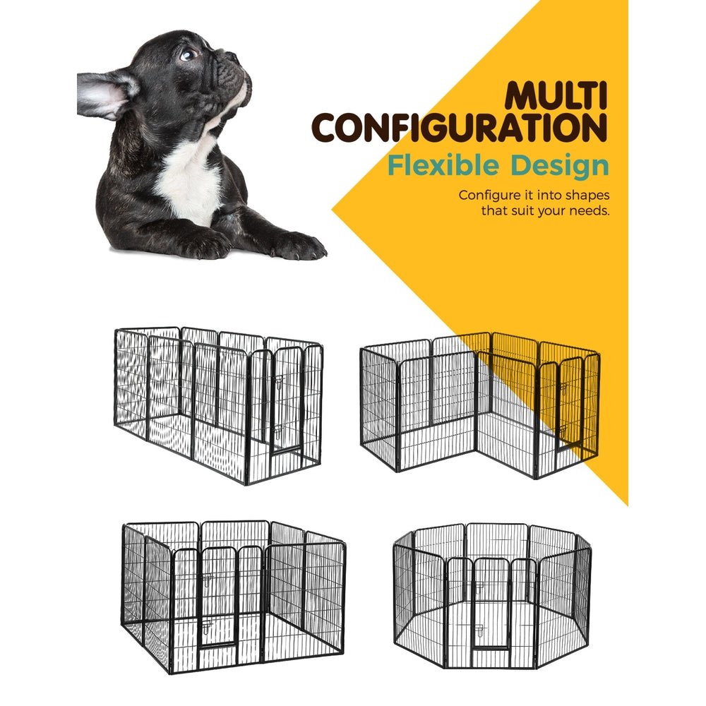 i.Pet Pet Playpen Dog Playpen 40" 8 Panel Puppy Enclosure Fence Cage - image3