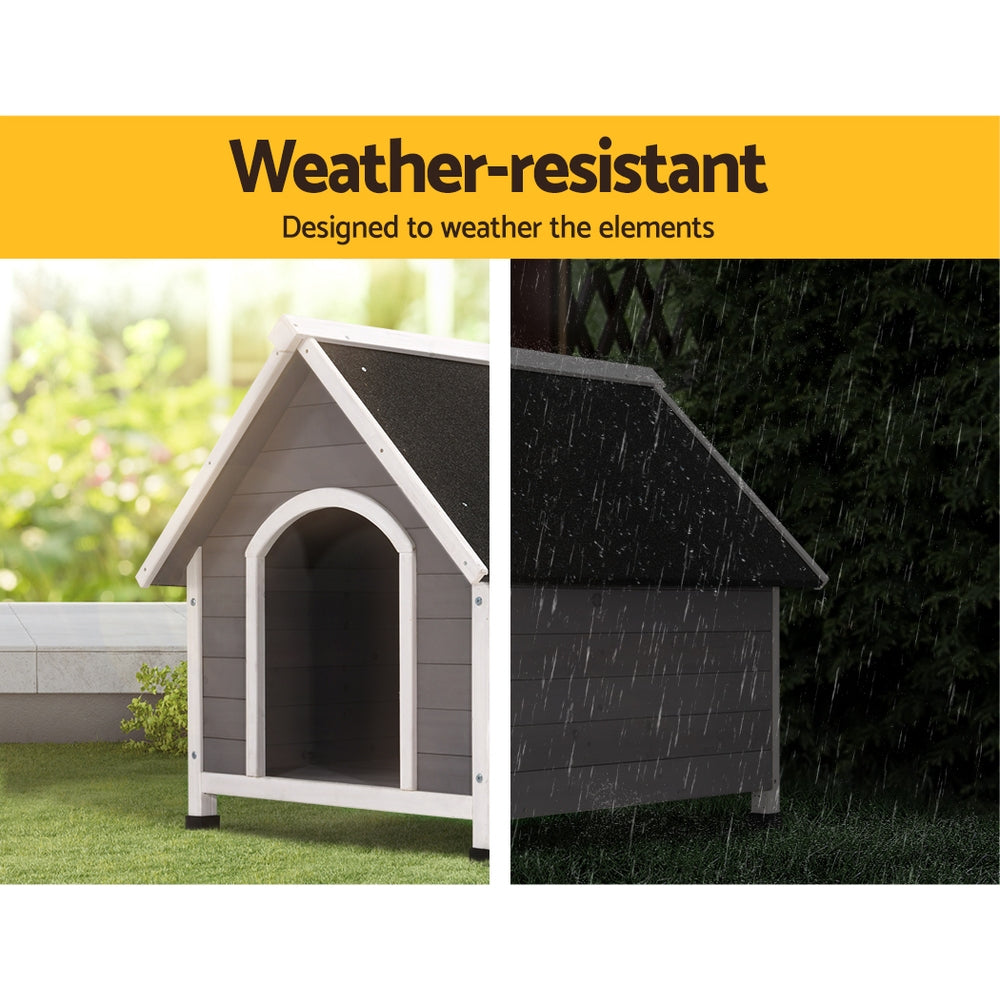 Dog Kennel Outdoor Wooden Indoor Puppy Pet House Weatherproof XL Large - image5
