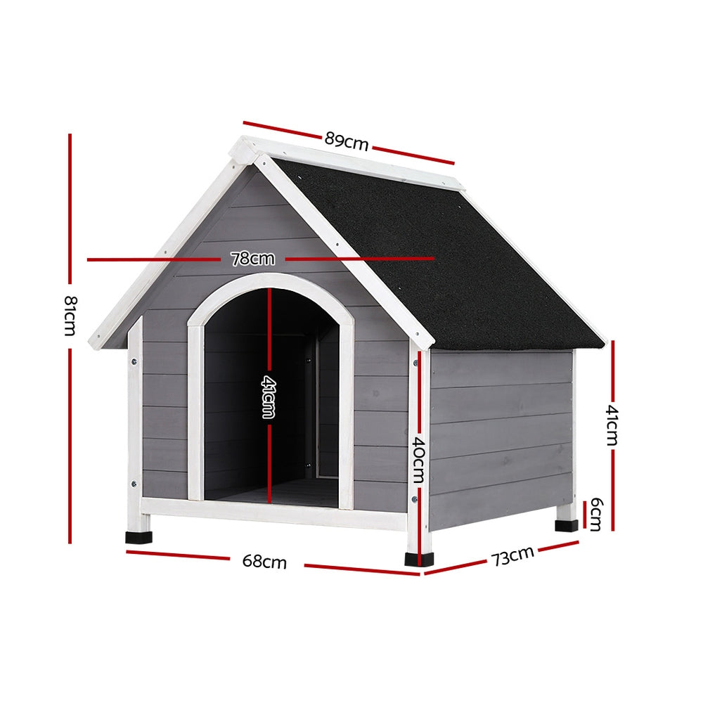 Dog Kennel House Wooden Outdoor Indoor Puppy Pet House Weatherproof Large - image2
