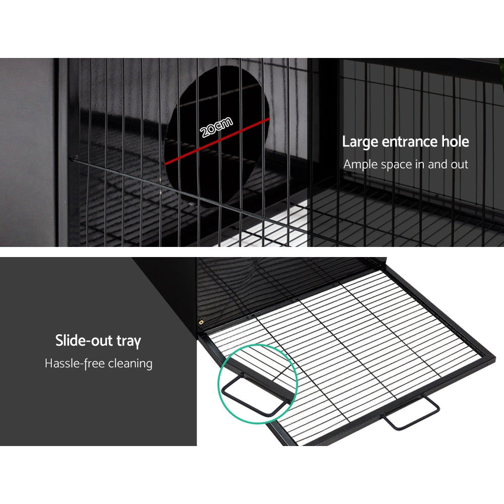 i.Pet Rabbit Cage Hutch Cages Indoor Outdoor Hamster Enclosure Pet Metal Carrier 162CM Length - image6