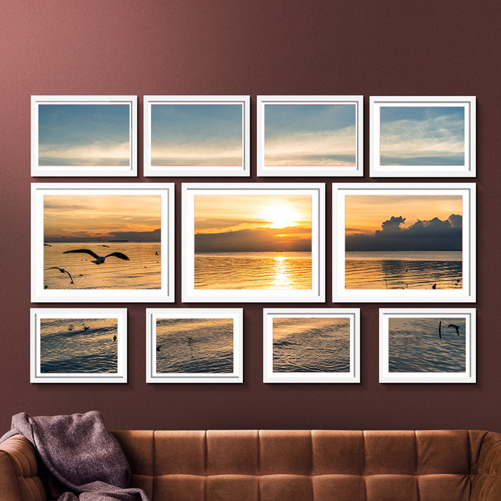 11 PCS Photo Frame Wall Set Collage Picture Frames Home Decor Present Gift White - image7