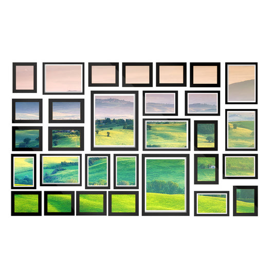 30 PCS Photo Frame Set Wall Hanging Collage Picture Frames Home Decor Gift Black - image1