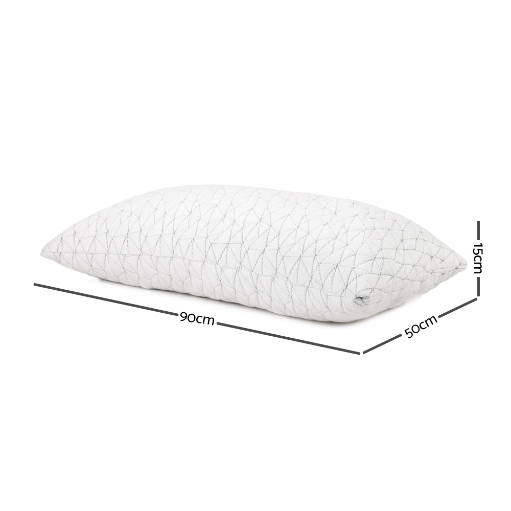 Bedding Set of 2 Rayon King Memory Foam Pillow - image2