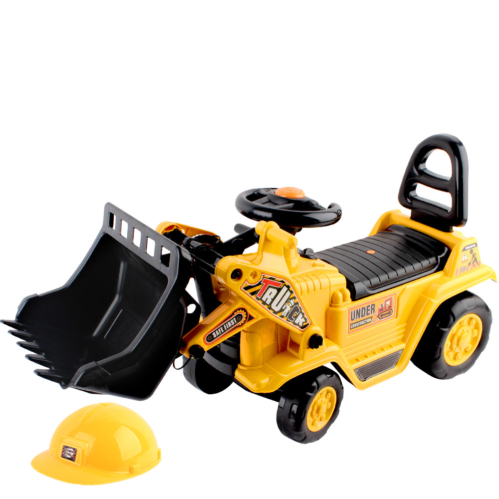 Kids Ride On Bulldozer - Yellow - image1