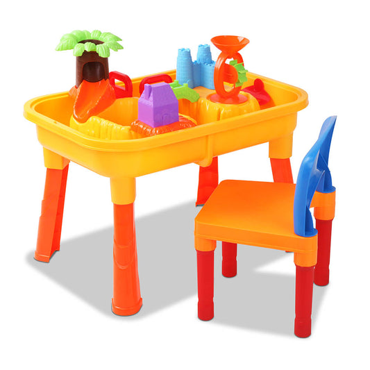 Kids Table & Chair Sandpit Set - image1