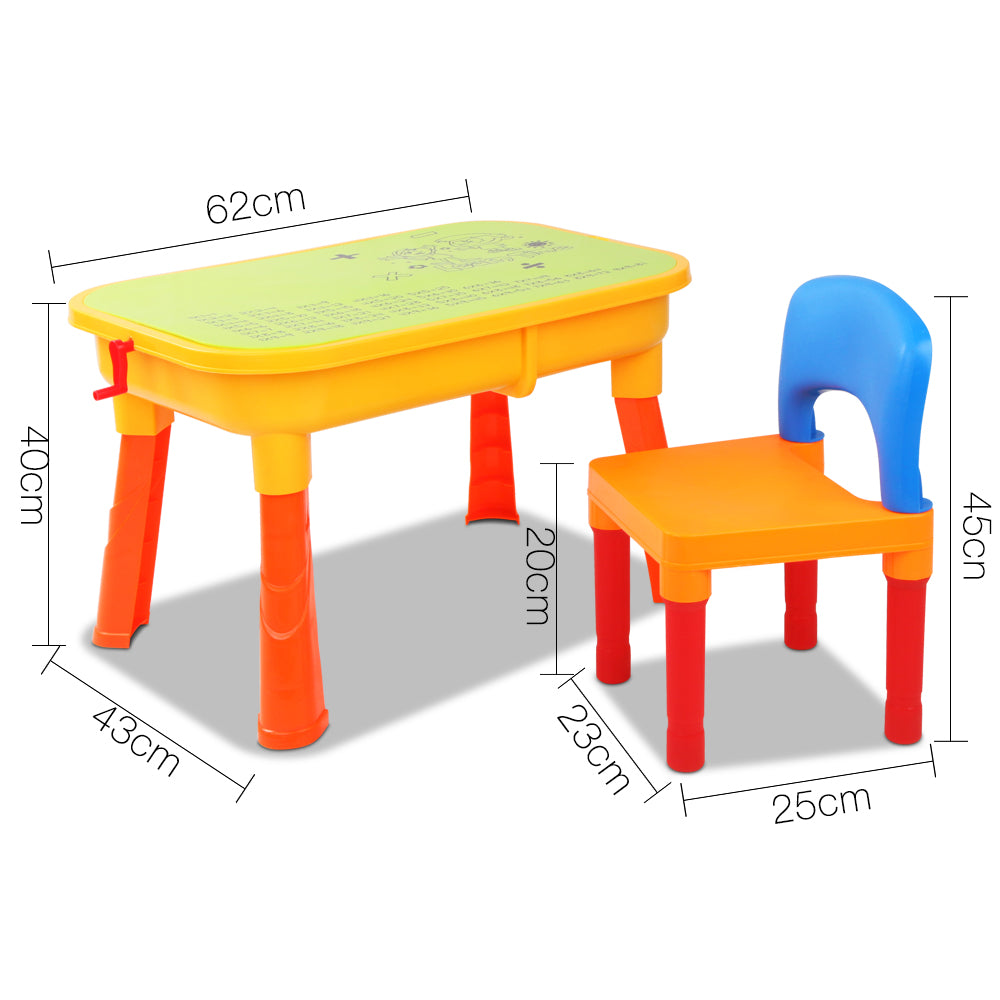 Kids Table & Chair Sandpit Set - image2