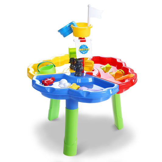 Kids Beach Sand and Water Sandpit Outdoor Table Childrens Bath Toys - image1