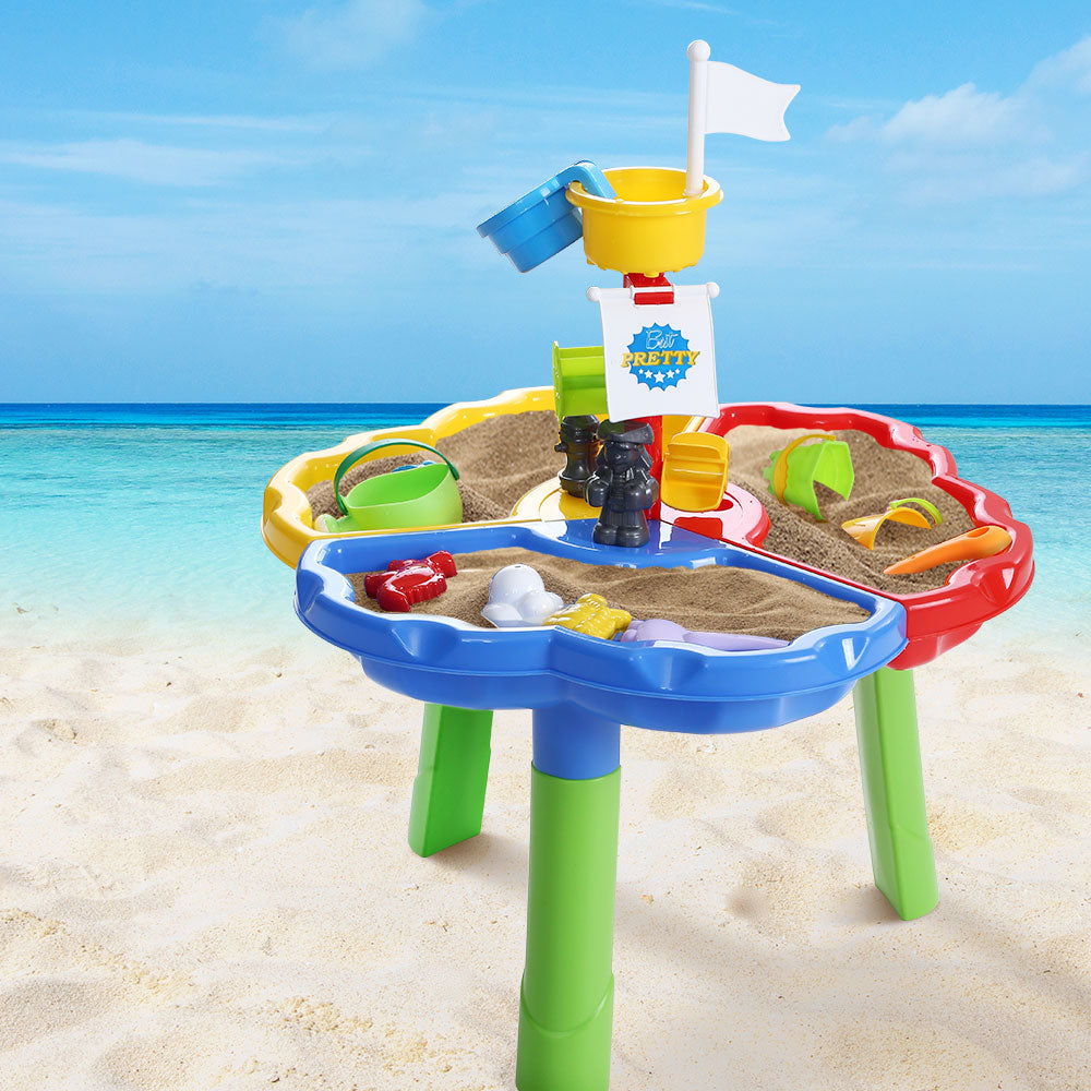 Kids Beach Sand and Water Sandpit Outdoor Table Childrens Bath Toys - image7