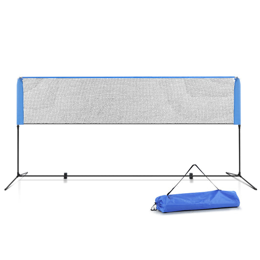 Portable Sports Net Stand Badminton Volleyball Tennis Soccer 4m 4ft Blue - image1