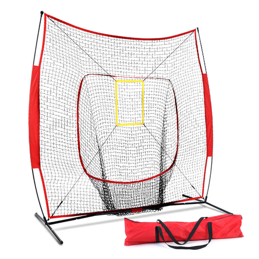 Portable Baseball Training Net Stand Softball Practice Sports Tennis - image1