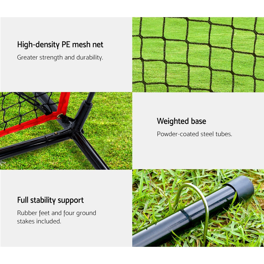 Portable Baseball Training Net Stand Softball Practice Sports Tennis - image3