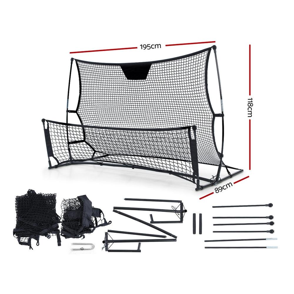 Portable Soccer Rebounder Net Volley Training Football Goal Pass Trainer - image2