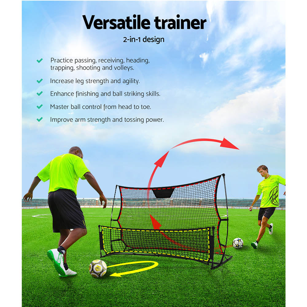 Portable Soccer Rebounder Net Volley Training Football Goal Pass Trainer - image3