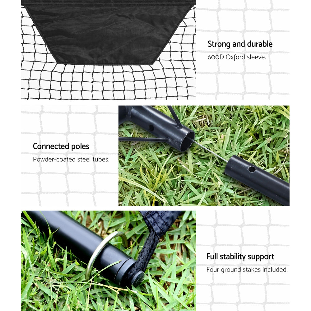 Portable Soccer Rebounder Net Volley Training Football Goal Trainer XL - image4