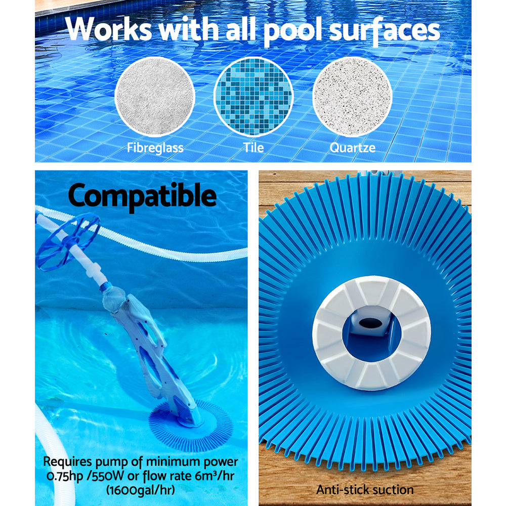 Swimming Pool Cleaner Floor Climb Wall Automatic Vacuum 10M Hose - image6