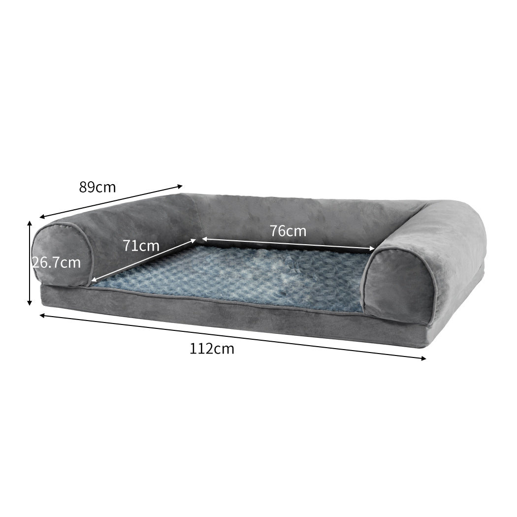 Pet Bed Sofa Dog Beds Bedding Soft Warm Mattress Cushion Pillow Mat Plush XL - image3