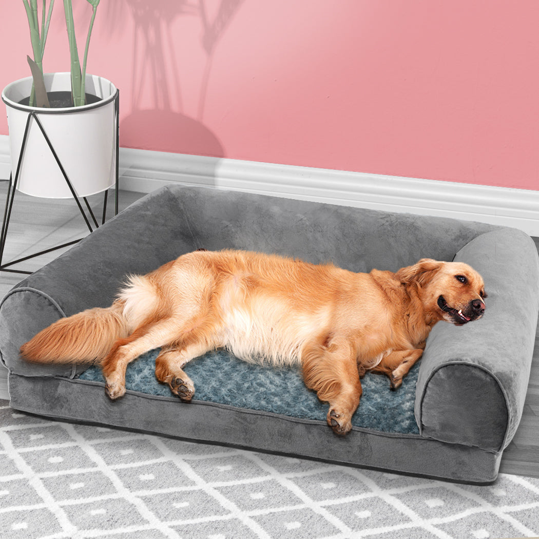 Pet Bed Sofa Dog Beds Bedding Soft Warm Mattress Cushion Pillow Mat Plush XL - image7
