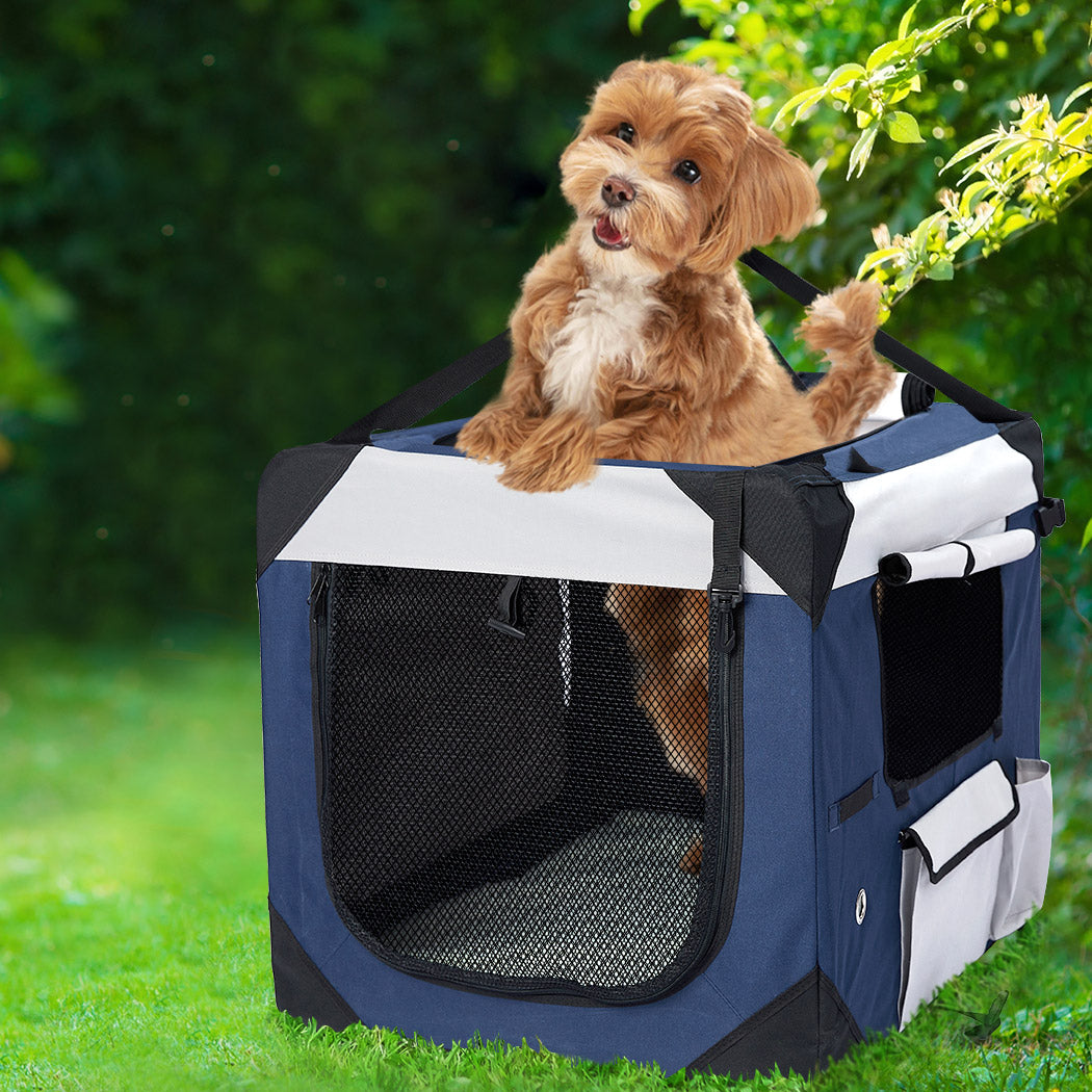 Pet Carrier Bag Dog Puppy Spacious Outdoor Travel Hand Portable Crate M - image7