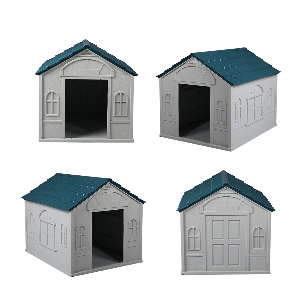 Dog Kennel Outdoor Indoor Pet Plastic Garden Large House Weatherproof Outside - image5