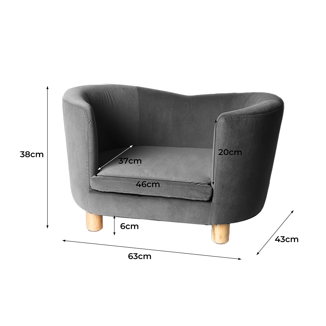 Luxury Elevated Sofa Anti-slip Raised Dog Cat Beds Couch Kitten Lounge - image3