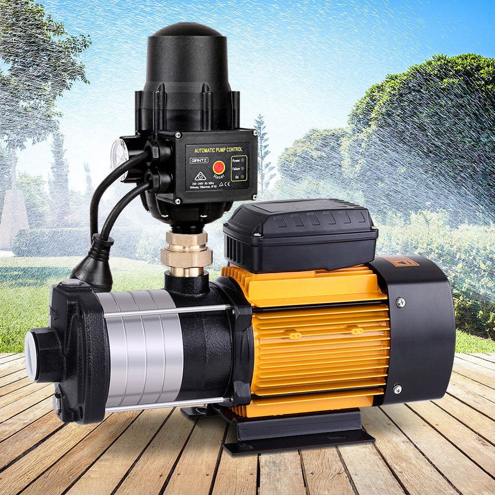 Multi Stage Water Pump Pressure Rain Tank Garden Farm House Irrigation 2000W Black Controller - image9