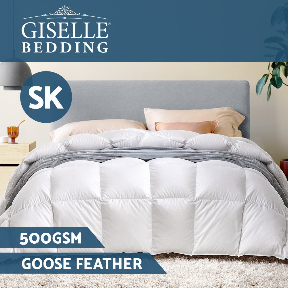 Bedding Super King Size Goose Down Quilt - image3