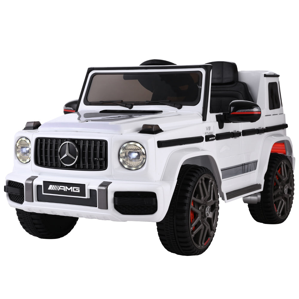 Mercedes-Benz Kids Ride On Car Electric AMG G63 Licensed Remote Cars 12V White - image1