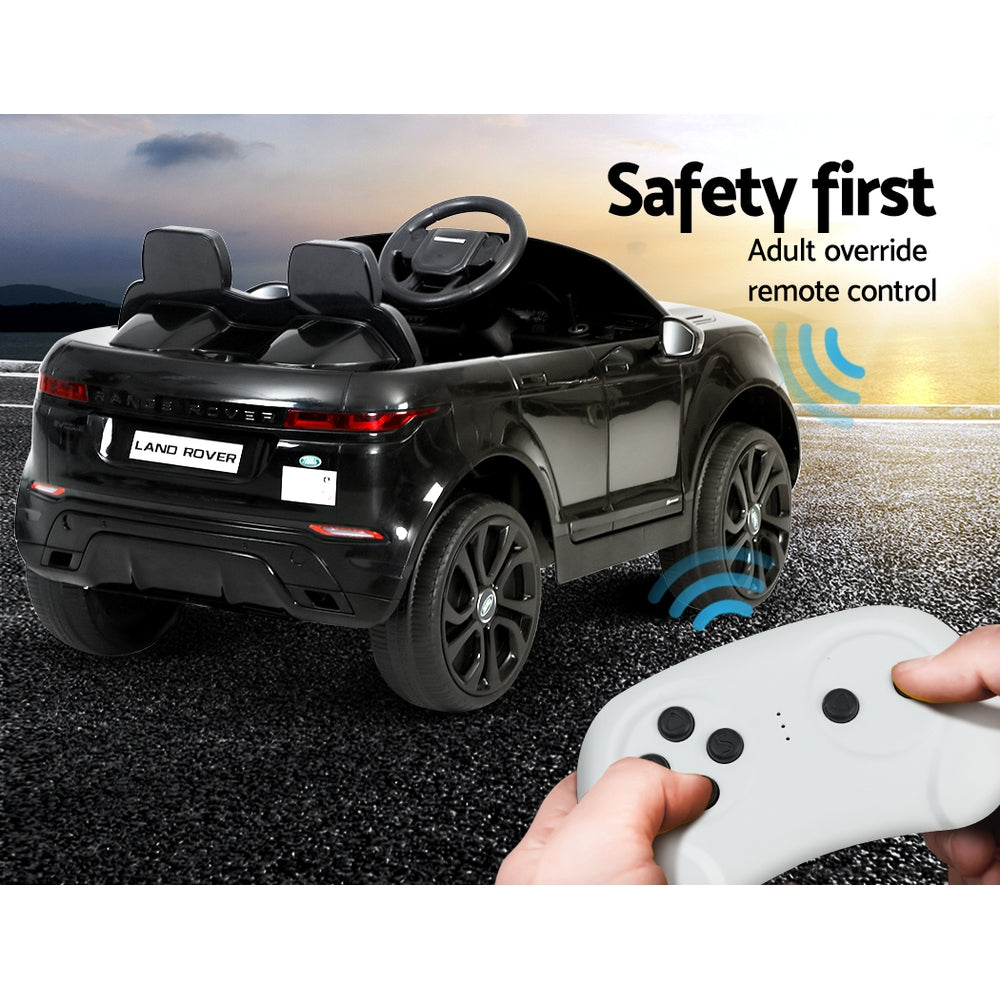 Kids Ride On Car Licensed Land Rover 12V Electric Car Toys Battery Remote Black - image6