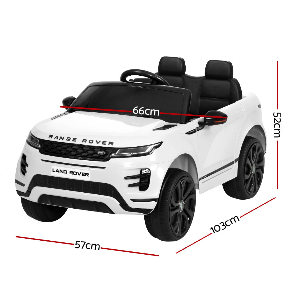 Kids Ride On Car Licensed Land Rover 12V Electric Car Toys Battery Remote White - image3