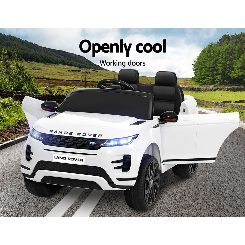 Kids Ride On Car Licensed Land Rover 12V Electric Car Toys Battery Remote White - image11