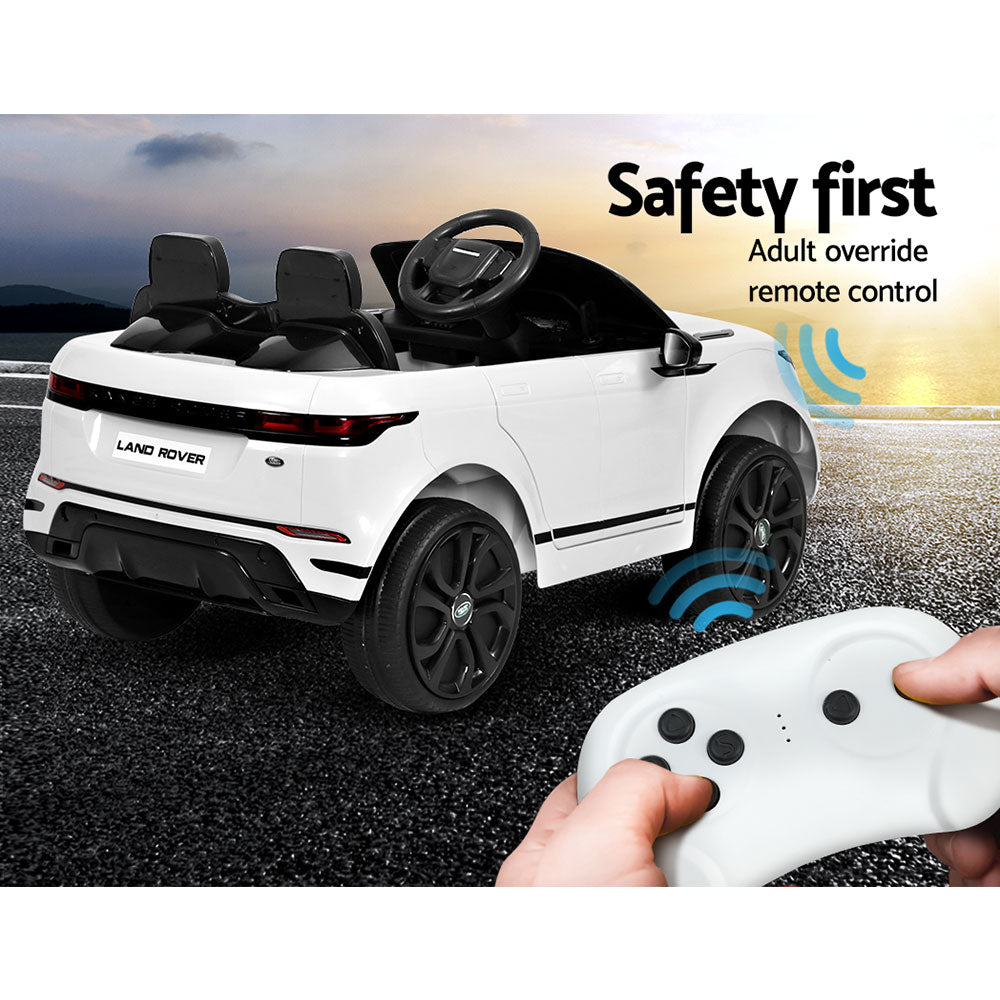 Kids Ride On Car Licensed Land Rover 12V Electric Car Toys Battery Remote White - image12