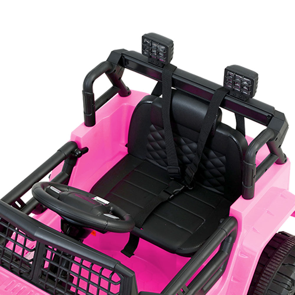 Rigo Kids Ride On Car Electric 12V Car Toys Jeep Battery Remote Control Pink - image5