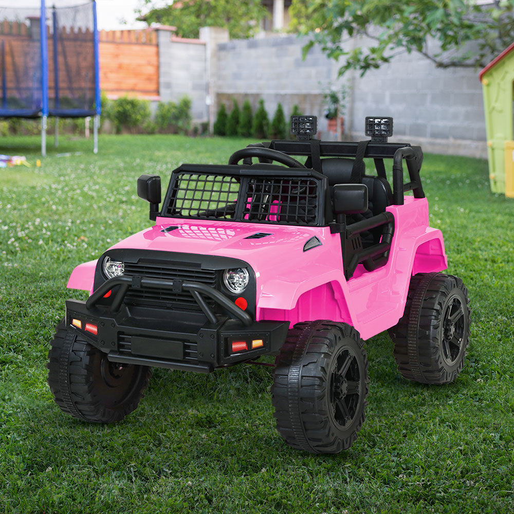 Rigo Kids Ride On Car Electric 12V Car Toys Jeep Battery Remote Control Pink - image8