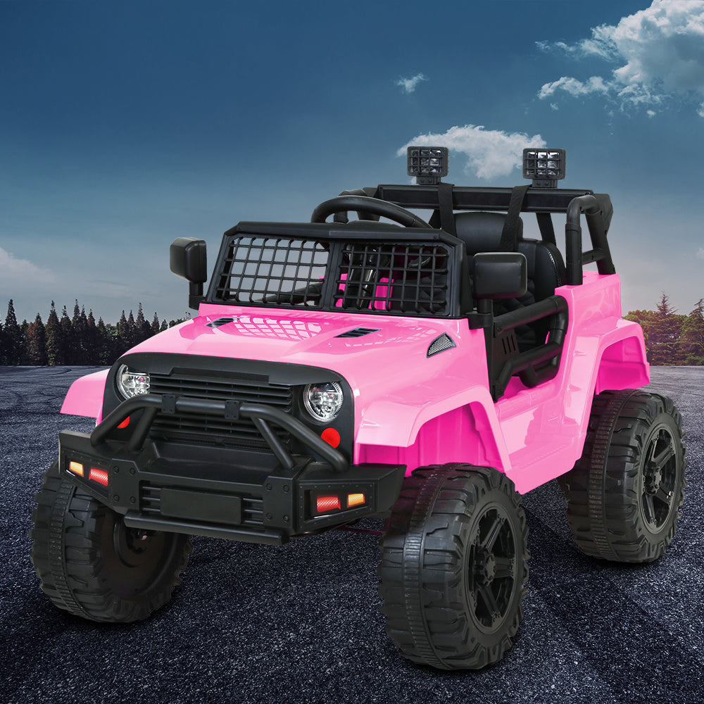 Rigo Kids Ride On Car Electric 12V Car Toys Jeep Battery Remote Control Pink - image7