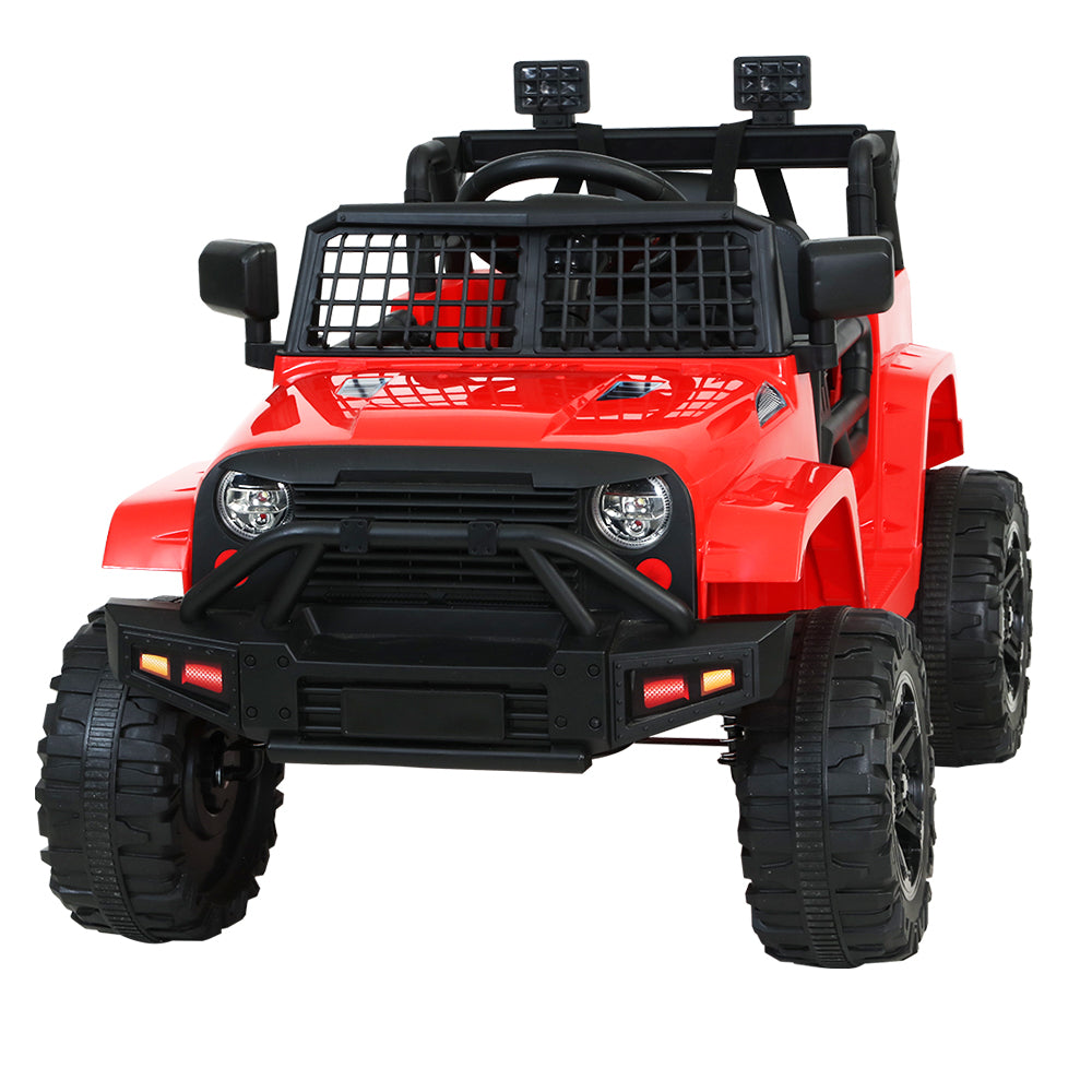 Rigo Kids Ride On Car Electric 12V Car Toys Jeep Battery Remote Control Red - image3