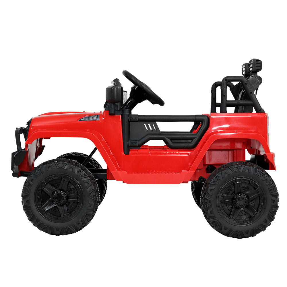 Rigo Kids Ride On Car Electric 12V Car Toys Jeep Battery Remote Control Red - image4