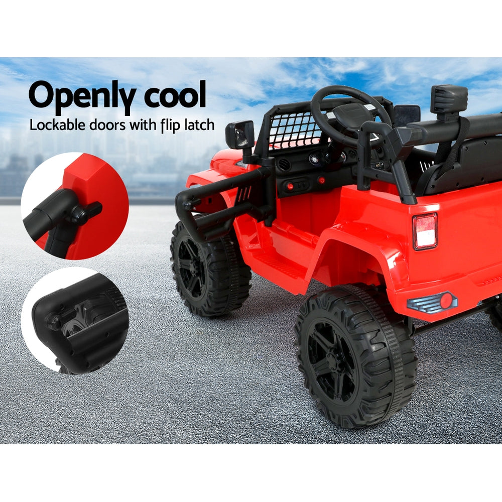 Rigo Kids Ride On Car Electric 12V Car Toys Jeep Battery Remote Control Red - image10