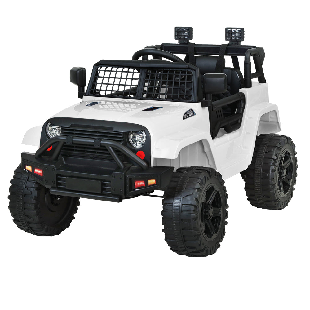 Rigo Kids Ride On Car Electric 12V Car Toys Jeep Battery Remote Control White - image1