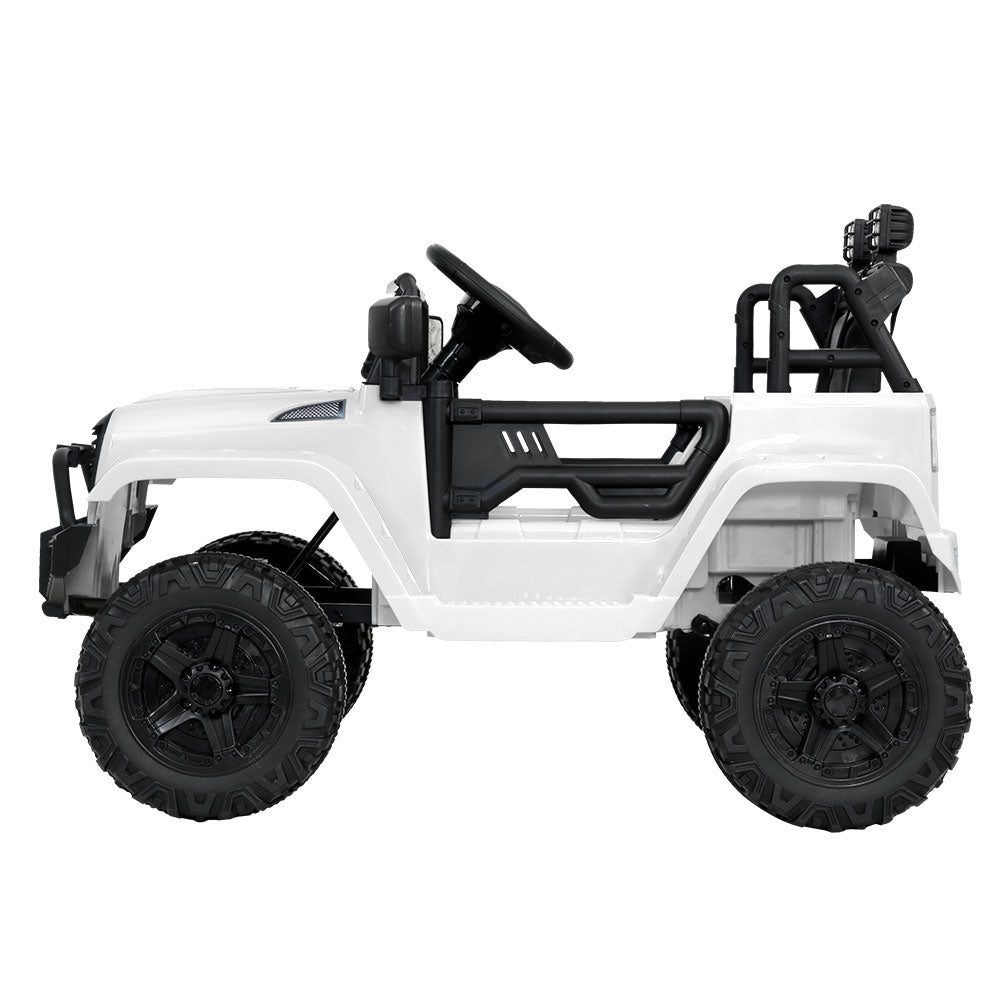 Rigo Kids Ride On Car Electric 12V Car Toys Jeep Battery Remote Control White - image4