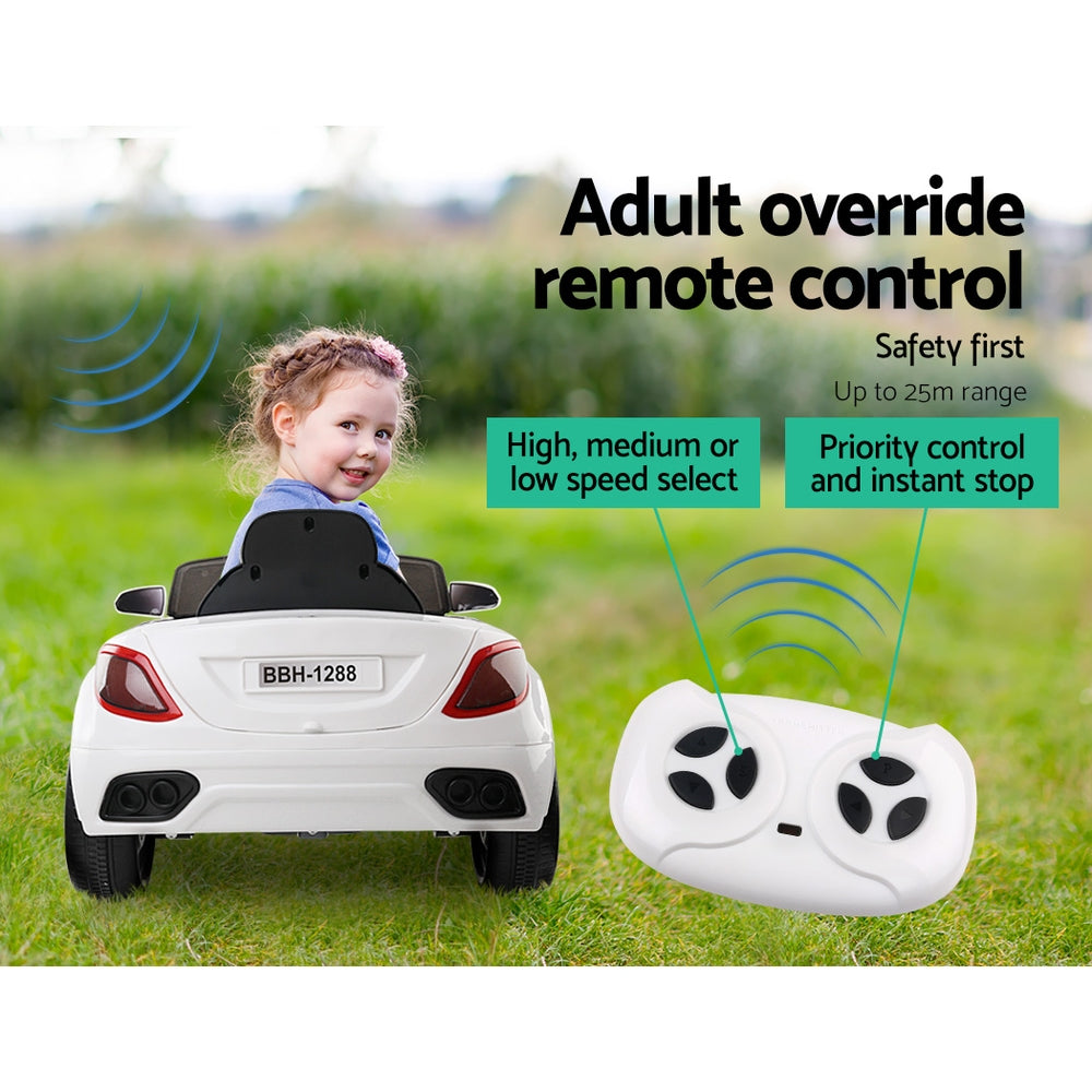 Rigo Kids Ride On Car Electric Toys 12V Battery Remote Control White MP3 LED - image12