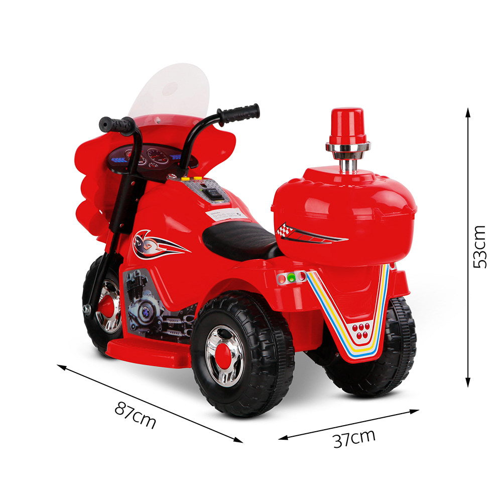 Kids Ride On Motorbike Motorcycle Car Red - image2