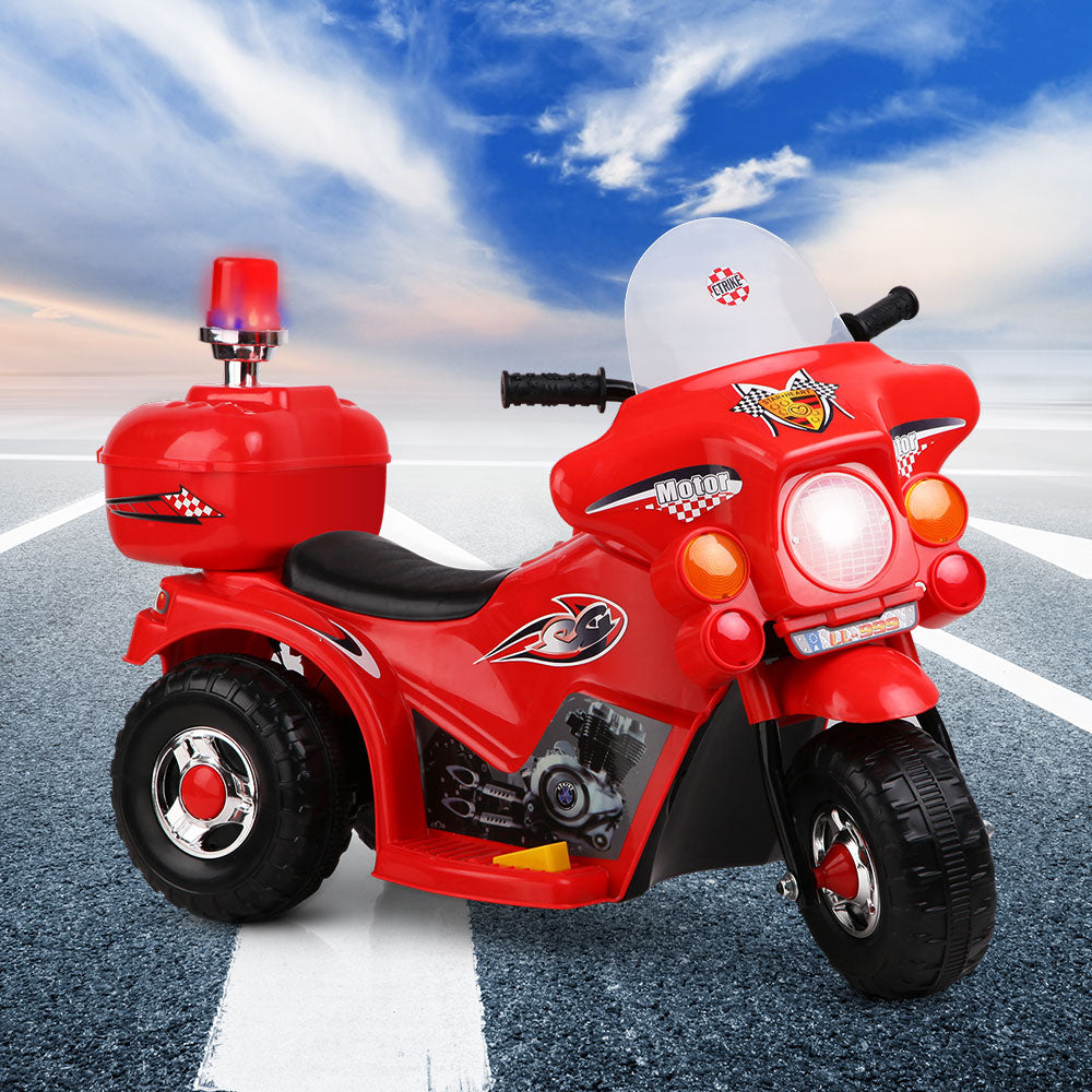 Kids Ride On Motorbike Motorcycle Car Red - image7