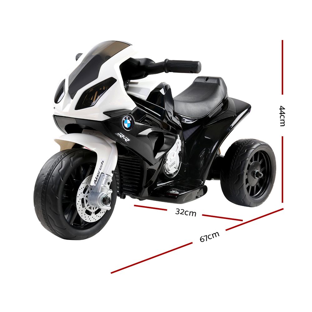 Kids Ride On Motorbike BMW Licensed S1000RR Motorcycle Car Black - image2